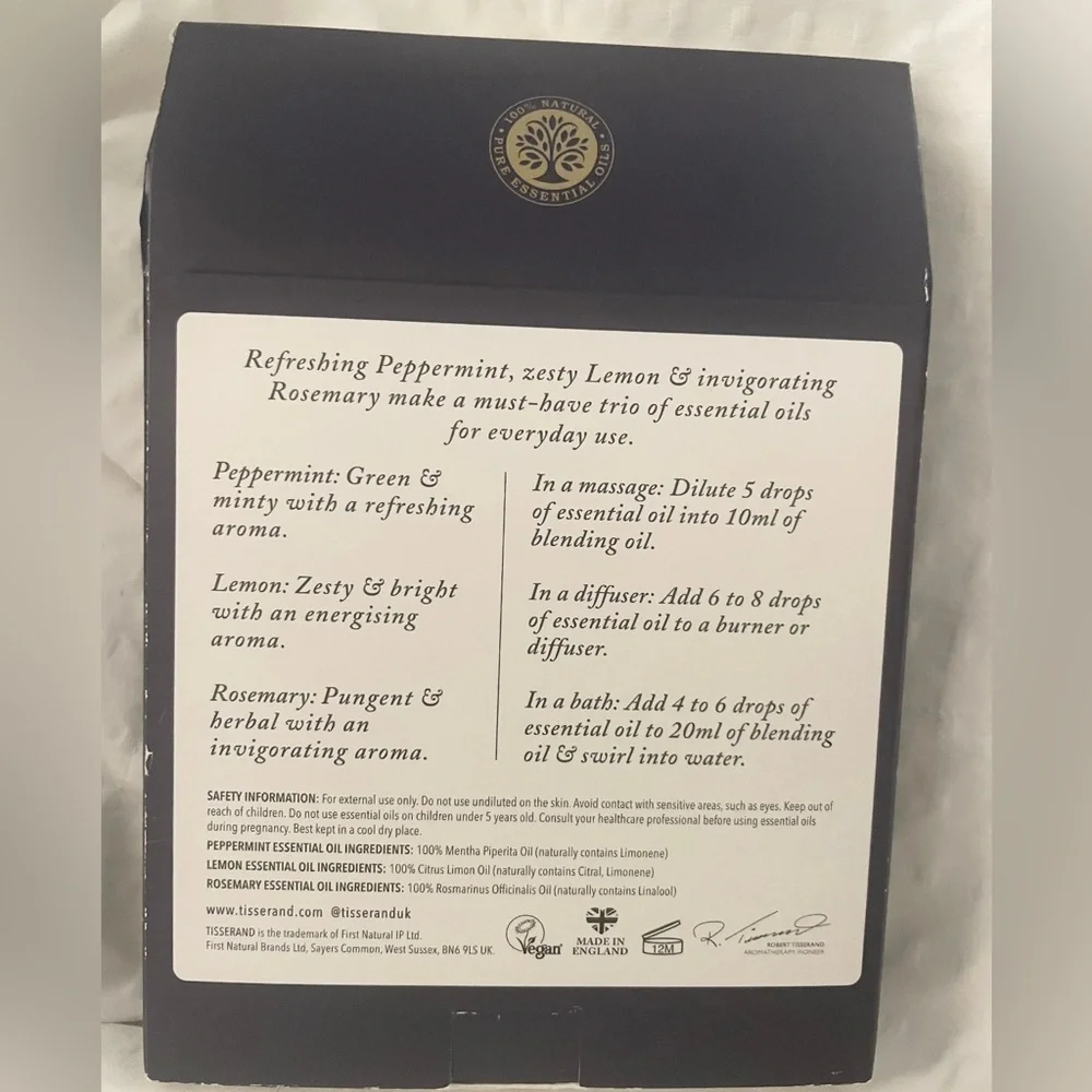 Anthropologie Tisserend Aromatherapy Set of (3) Feel Good Essential Oil Set NEW